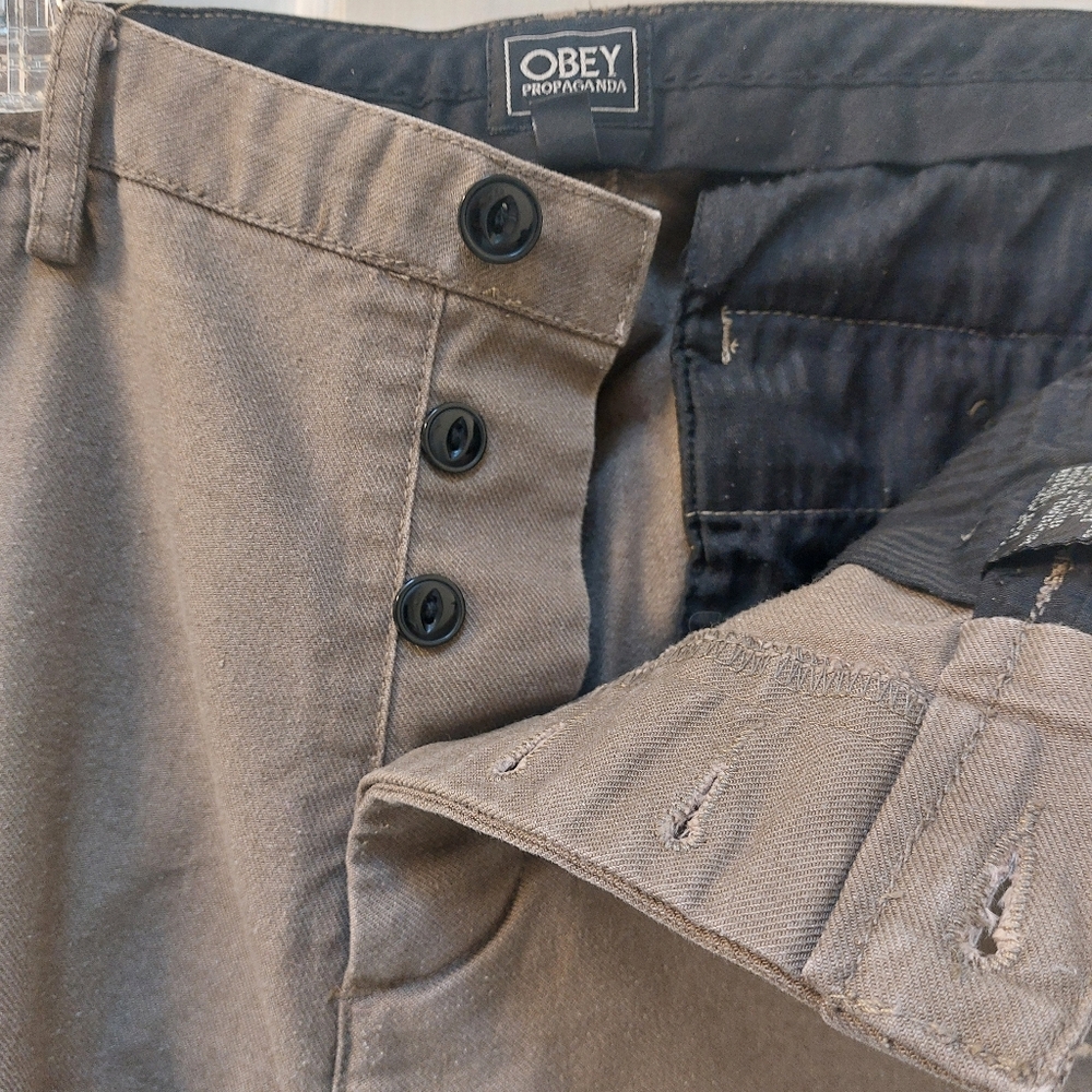 Obey Men's Tan Pants
